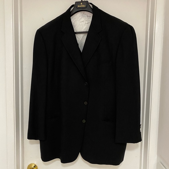 Joseph Abboud 3 Button Black Sports Coat 48R - Picture 1 of 8